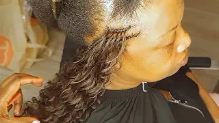Most Beautiful Tree Braids drop-outs cornrows with back crochet