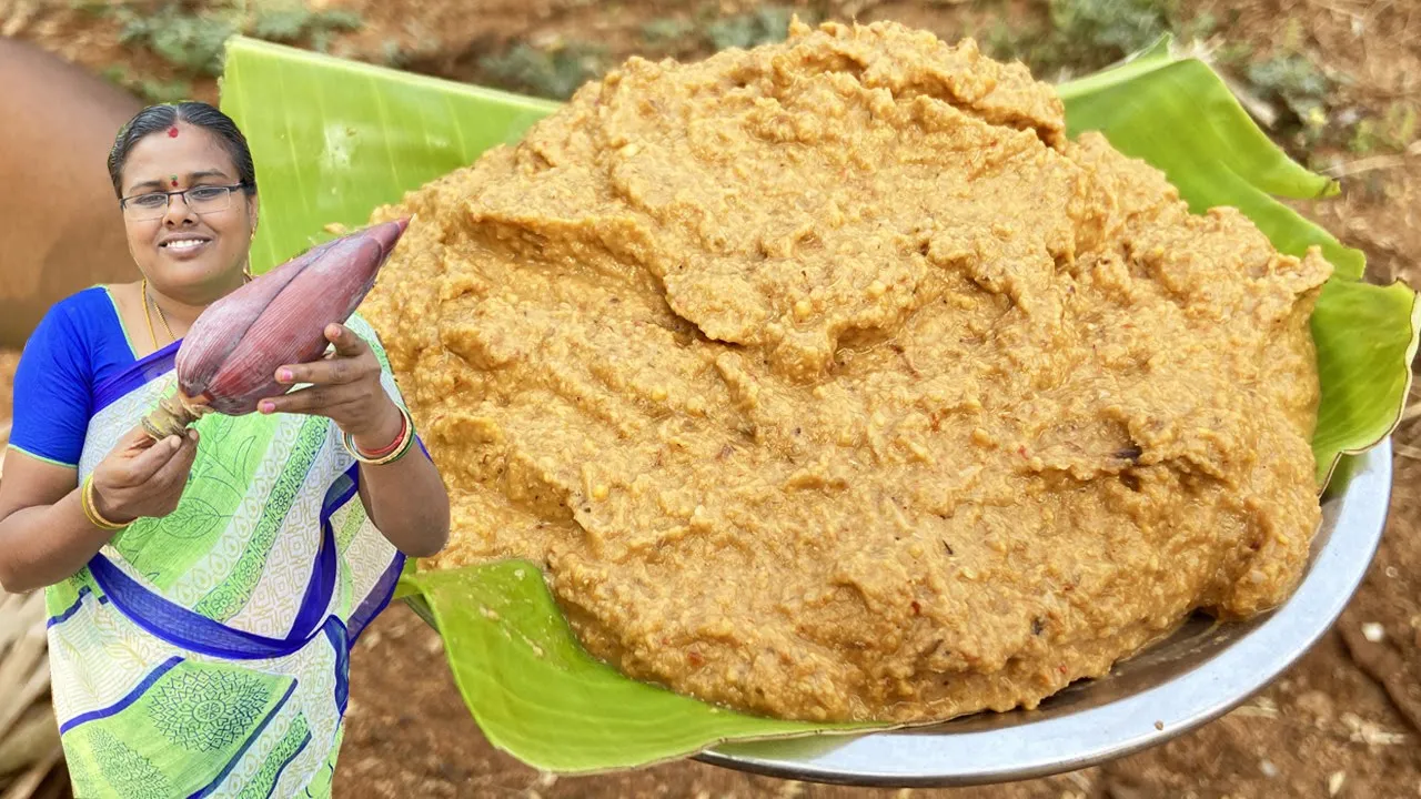 10 இட்லி சாப்பிட வைக்கும் சத்தான வாழைப்பூ சட்னி / Healthy Banana Flower Chutney / VaalaiPoo Chutney