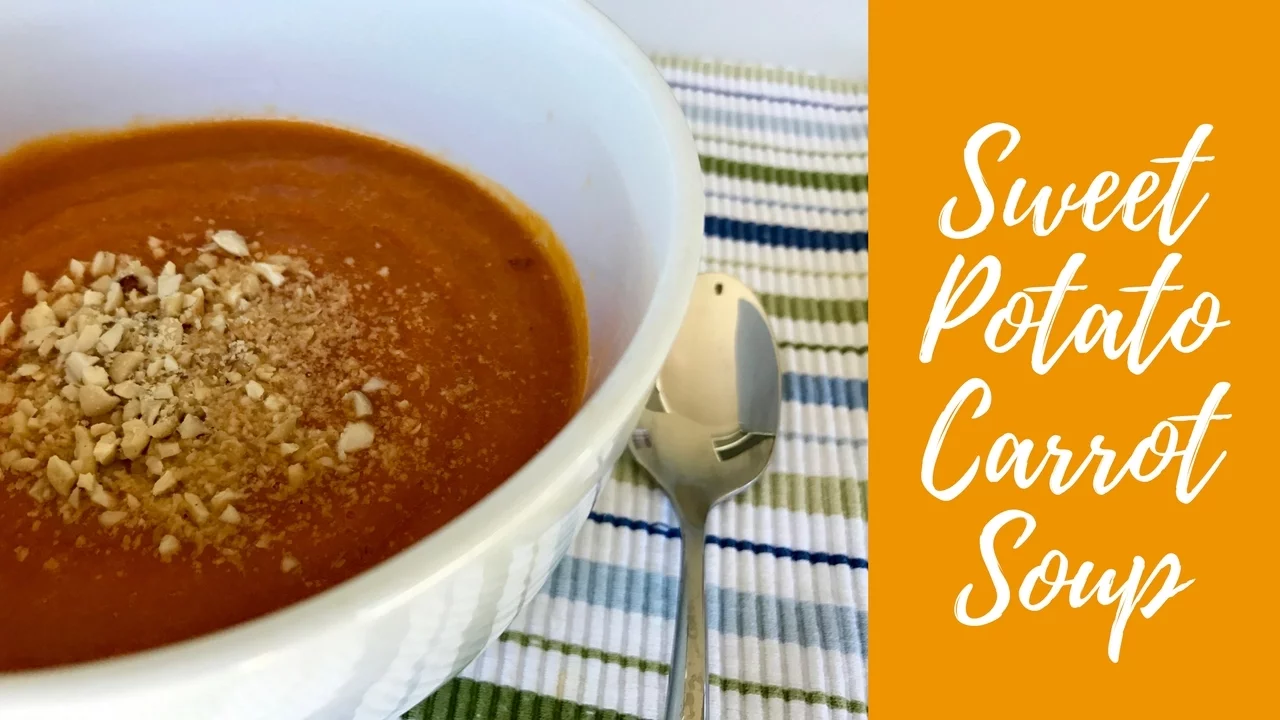 Smooth Sweet Potato Carrot Soup (Vegan) - Lean Green DAD