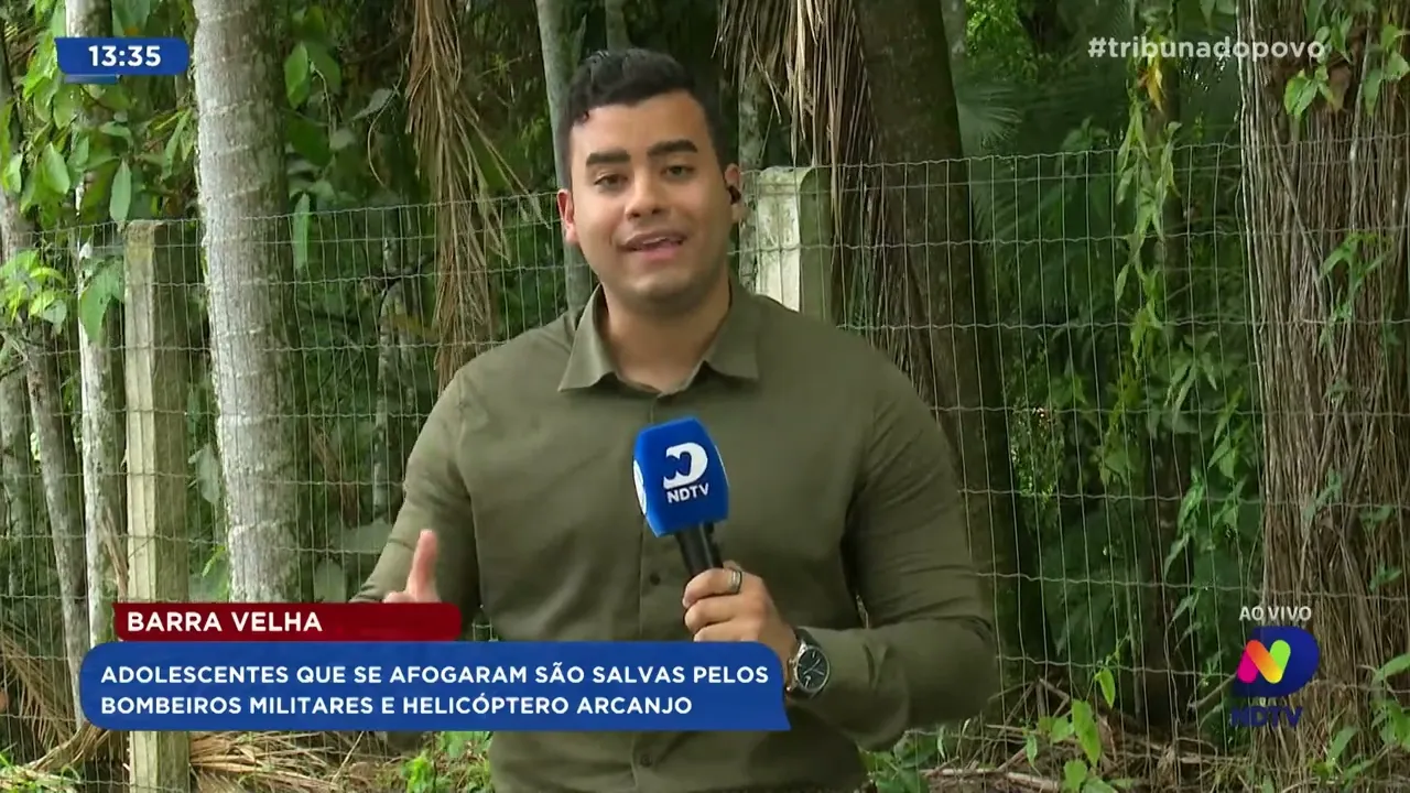 Drama em Barra Velha: Bombeiros Militares e helicóptero Arcanjo realizam resgate de adolescentes