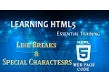 02 Web Page Code-Line Breaks And Special Characters