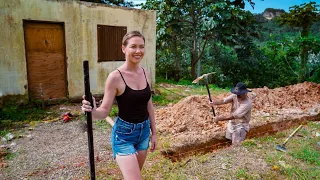 BEGINNING TO BUILD ON OUR DREAM ABANDONED PROPERTY!