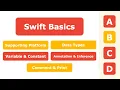 Lesson 1 - Swift Basics Swift Coding Tutorial ABCD