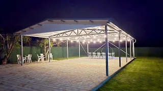 How to Build a 13x8m Steel Hall Construction – Part 5 | Final Works & Finished Result