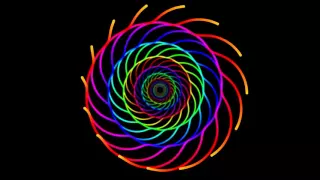 Processing Java - Feedback Loop Spiral 60 fps Generative Art