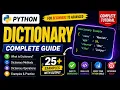 Python Dictionary Tutorial in Hindi Complete Dictionary Guide for Beginners to Advanced