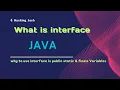 why should declare Interface variable bydefault public static and final in java