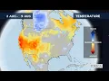 Monthly temperature forecast for the USA 2026