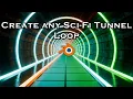 Another Neon Sci-Fi Tunnel Loop - Blender Tutorial