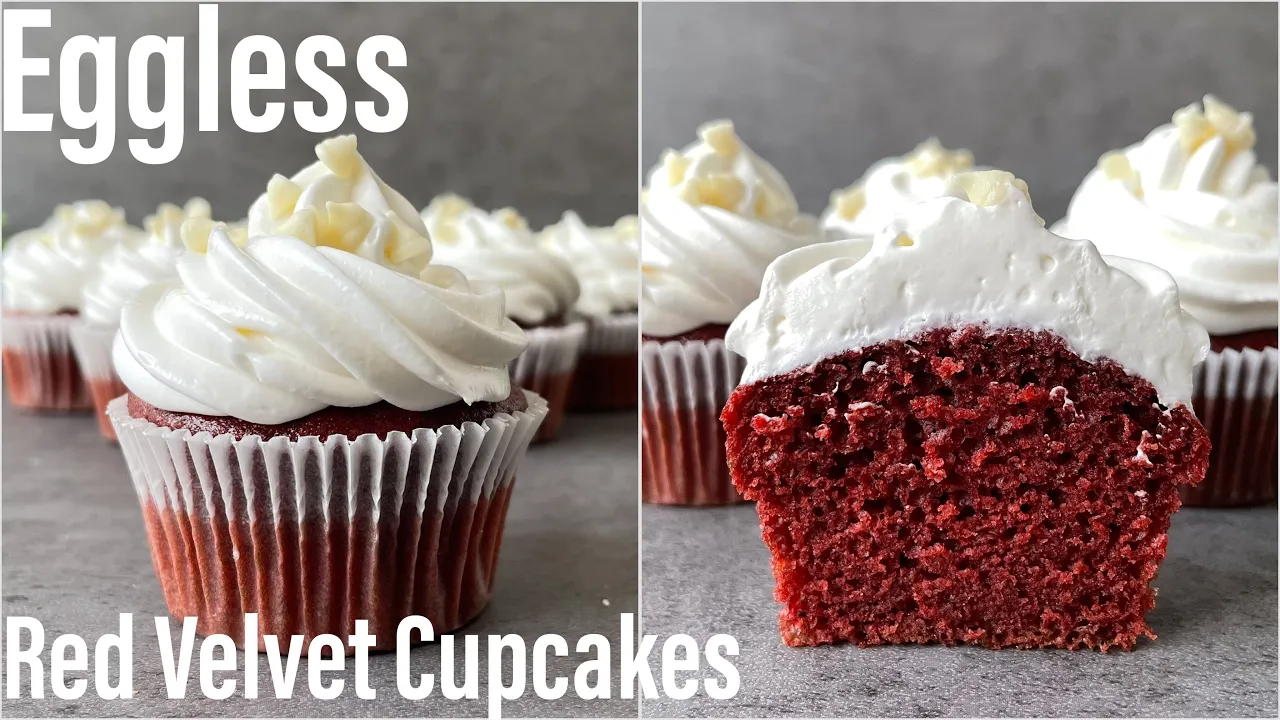 EGGLESS Red Velvet Cupcakes   Red Velvet Cupcake With Cream Chesse Frosting   Best Bites