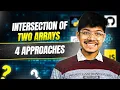 349 Intersection of Two Arrays 4 Approaches Sorting 2 Pointer Hash Set Binary Search