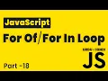 JavaScript For In Loop Lesson 18 JavaScript Tutorial Beginning to Advance in
