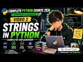 Complete PYTHON course Episode 2 Strings in PYTHON