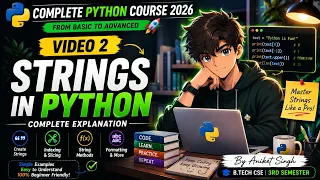 Complete PYTHON course Episode 2 Strings in PYTHON