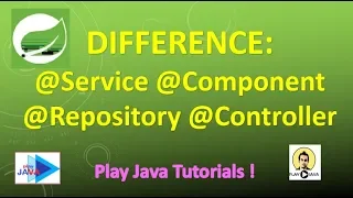 Difference between Service vs Repository vs Component vs Controller in Spring