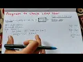 If u think dividing by 4 is sufficient to check a leap year then see this Leap year program in C