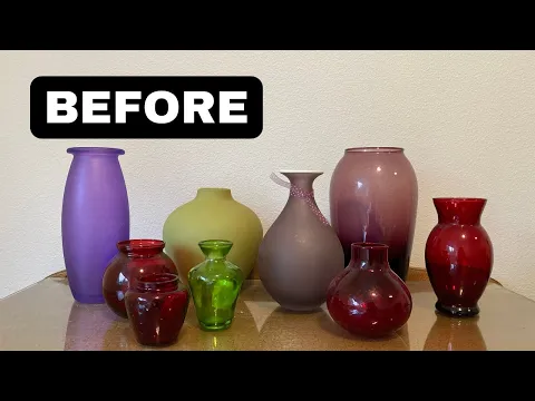 Download MP3 Anthropologie Look for Less | Thrifted \u0026 Upcycled Glass Vases | DIY Home Decor | Chalk Spray Paint