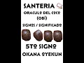 SANTERIA coconut sign meaning