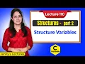 C - 110 Structures in C-part 2 Declaring Structure