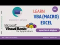 VBA - Inputbox and Msgbox use in VBA Excel