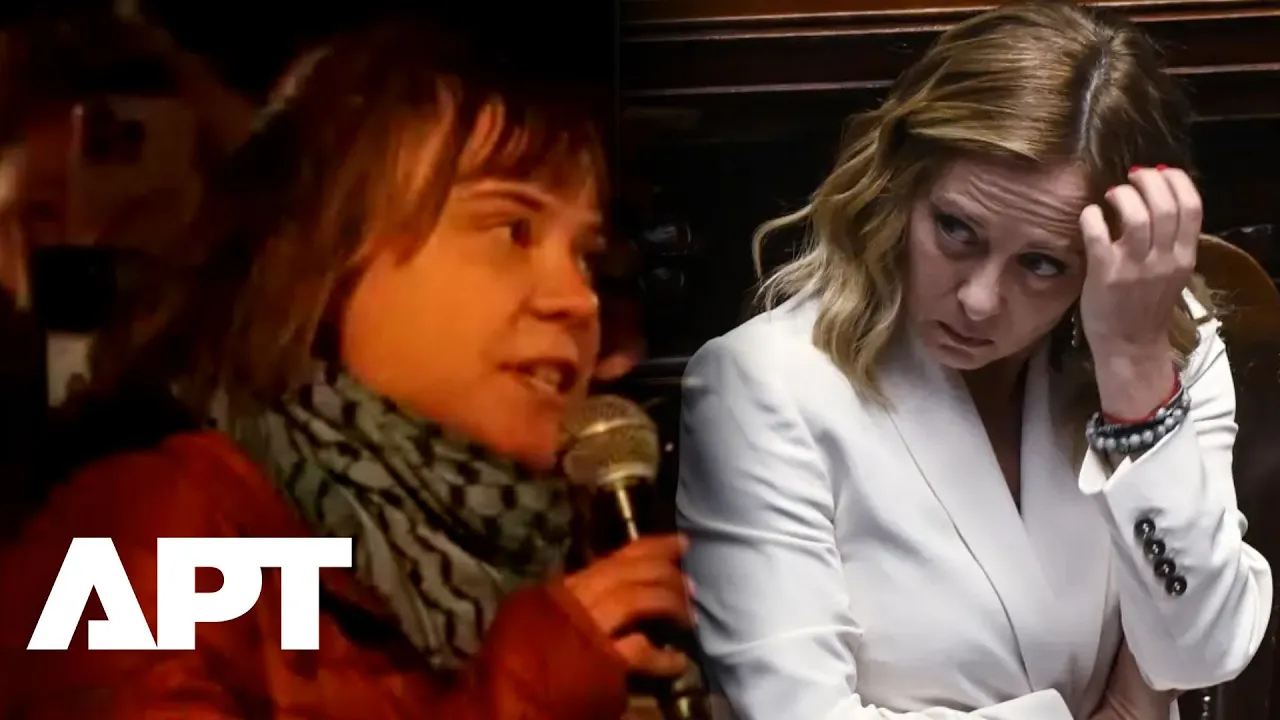 “Fascist Fu*** Government”: Greta Thunberg Slams Italian PM Giorgia Meloni at Rome Protest | APT