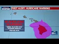 Hawaii Island under hurricane warning Maui County under tropical storm watch as Lala nears