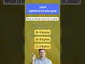 Java Data Types Quiz