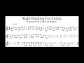 Sight Reading For Guitar Exercise 10 First two strings in first position
