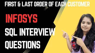 Infosys SQL Interview Question First Last order of each customer