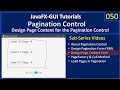 Pagination Control Part 3 - Design Page Fxml JavaFx GUI Tutorial