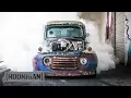 Download Lagu [HOONIGAN] DT 075: 1200 pk Twin Turbo Diesel Burnouts (Old Smokey F1)