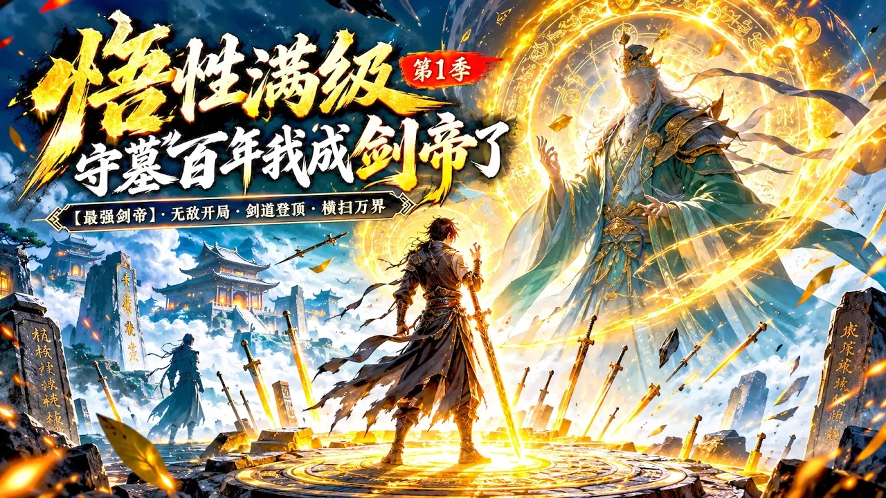一口气看完丨 悟性满级!守墓百年我成剑帝了第1季 废品资质守墓百年,摸剑悟万道,林霄逆势成剑帝