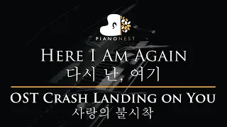 Download Here I Am Again 다시 난, 여기 - 사랑의 불시착 OST Crash Landing on You 백예린 Yerin Baek - Piano Karaoke MP3