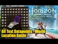 Horizon Forbidden West All Text Datapoints - World Location Guide