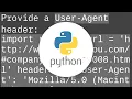 How to use Python requests to fake a browser visit a k a and generate User Agent