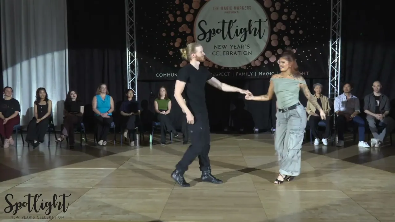 Spotlight New Year's Celebration 2024/2025 Novice Jack & Jill Matthew Davis & Briley Sterling