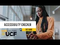 Accessibility Checker in Webcourses UCF