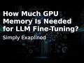 How Much GPU Memory Is Needed for LLM Fine-Tuning