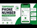 Temporary Phone Number How to Get a Temporary Number for SMS Verification