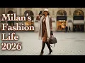 Lagu Fresh Milan Street Fashion 2026: A New Look at Italian Elegance \u0026 Beautiful Winter Outfits