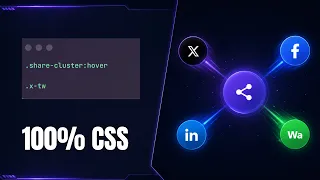 Pure CSS Exploding Share Button Animation Tutorial