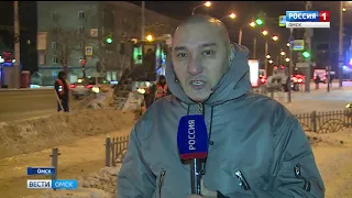 Сегодня ночью дорожные службы Омска работали в усиленном режиме