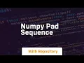 numpy pad sequence
