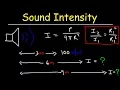 Sound Intensity Physics Problems Inverse Square Law Formula