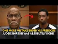 Judge Simpson DESTROYS Defendant Who Thought He Was Staying Out of Jail