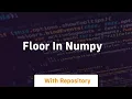 floor in numpy