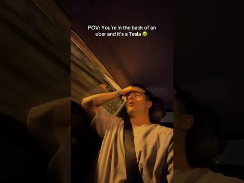 POV: You’re in the back of an Uber and it’s a Tesla 🤮