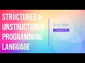 Structured UnStructured Programming Language chapter 8