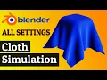Cloth Simulation Settings Blender 3 0 Tutorial