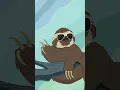Cool Sloth Peace Hand Animation With Music